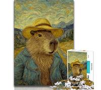 Jigsaws Puzzles 1000 Pieces for Adults Gifts Night Sky-style Capybara,family Fun Games Fun at Home Activities,Birthday Present,Travel Gifts 50x75cm