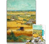 Jigsaws Puzzles 1000 Pieces for Adults Gifts Night Sky-style Wheat Field,Challenging Difficult with Fully Interlocking Randomly Shaped Pieces (38x26cm)