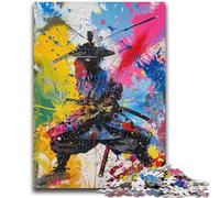 Jigsaws Puzzles 1000 Pieces for Adults Gifts Ninja Samurai Oil Painting Puzzles for Adults,Challenging Game for The Whole for Women, Gifts for Men (38x26cm)