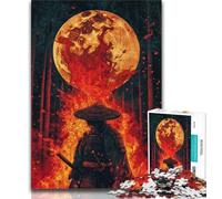 Jigsaws Puzzles 1000 Pieces for Adults Gifts Ninja Under The Moon,Learning Educational Toys Family Games Unique Birthday And Gifts 75x50cm