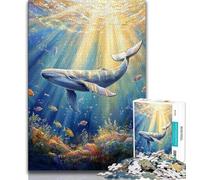 Jigsaws Puzzles 1000 Pieces for Adults Gifts Ocean Whales Teenager Puzzles,for Educational Game Challenge Toy Birthday Present, Gifts, Wall Art (size 38x26cm)