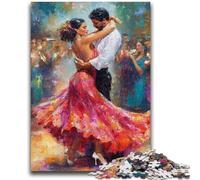 Jigsaws Puzzles 1000 Pieces for Adults Gifts Painting of Flamenco Dancer Teenager Puzzles,Perfect for Game Nights, Colorful Toy for Home Gift (38x26cm)