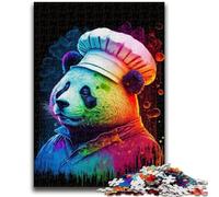 Jigsaws Puzzles 1000 Pieces for Adults Gifts Panda Cooks Educational Games Home Decoration Artists Collection, Fine Art 50x75cm