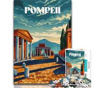 Jigsaws Puzzles 1000 Pieces for Adults Gifts Pompeii Ruins,Vibrant And Unique Design Relaxing & Challenging Puzzle Experience (38x26cm)