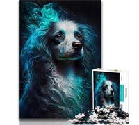 Jigsaws Puzzles 1000 Pieces for Adults Gifts Poodle Dog Visionary Teenager Jigsaw,Staycation Kill Time with Fully Interlocking Randomly Shaped Pieces (size 38x26cm)