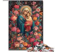 Jigsaws Puzzles 1000 Pieces for Adults Gifts Portrait of Mary The Mother, for And from 14 Years And over Educational Learning Toys Family Games Birthday Present (Size 50x75cm)