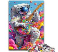 Jigsaws Puzzles 1000 Pieces for Adults Gifts Psychedelic Astronaut Puzzles for Adults,Stress Reliever Staycation Kill Time Enhance Love between Couples (75x50cm)