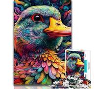 Jigsaws Puzzles 1000 Pieces for Adults Gifts Psychedelic Duck,Learning Educational Toys Family Games Unique Birthday And Gifts 50x75cm