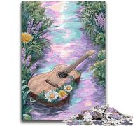 Jigsaws Puzzles 1000 Pieces for Adults Gifts Psychedelic Guitar Relax Games Educational Game for Birthday, Chrismas for And Age 14 Years Up 50x75cm