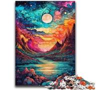 Jigsaws Puzzles 1000 Pieces for Adults Gifts Psychedelic Landscape for Age 14+ Challenging To Complete But Fun And Humorous Great Gifts And Toys 50x75cm