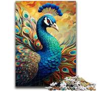 Jigsaws Puzzles 1000 Pieces for Adults Gifts Psychedelic Peacock 1000 Pieces for Teenagers,Secret Santa Gifts for Age 14 Years Up (75x50cm)
