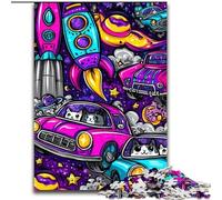 Jigsaws Puzzles 1000 Pieces for Adults Gifts Rocket, Family Game Stress Reliever Difficult Challenge A Work of Art for Ages 14+ (Size 26x38cm)
