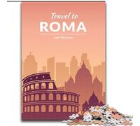 Jigsaws Puzzles 1000 Pieces for Adults Gifts Roma Italy, Suitable for Ages 14 And Up Home Decor Deal As Gifts for The Whole Family 26x38cm