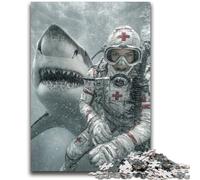 Jigsaws Puzzles 1000 Pieces for Adults Gifts Shark And Nurse for Educational Game Challenge Toy Birthday Present, Gifts 26X38CM
