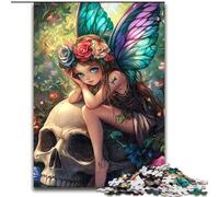 Jigsaws Puzzles 1000 Pieces for Adults Gifts Skeleton Elf, Help The Brain Exercise Addictive Toys to Cultivate Patience Enhance Memory (Size 26x38cm)