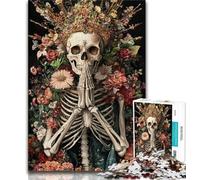 Jigsaws Puzzles 1000 Pieces for Adults Gifts Skeleton King,Help The Brain Exercise Addictive Toys to Cultivate Patience Gift For Birthdays 38x26cm
