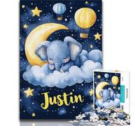Jigsaws Puzzles 1000 Pieces for Adults Gifts Sleeping Elephant Puzzles for Adults,Stress Reliever Difficult Challenge Secret Santa Gifts 38x26cm