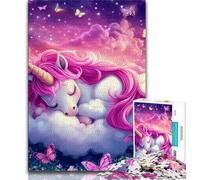 Jigsaws Puzzles 1000 Pieces for Adults Gifts Sleeping Unicorn Adult Jigsaw,Challenging Game Gifts for Is Ideal As A Gift for The Whole Family (size 38x26cm)