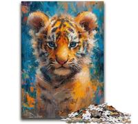 Jigsaws Puzzles 1000 Pieces for Adults Gifts Smiling Baby Tiger for Age 14+ Educational Games For Adults And Teenagers Artwork Gift 50x75cm
