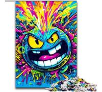 Jigsaws Puzzles 1000 Pieces for Adults Gifts Smiling Emoticon, Help The Brain Exercise Addictive Toys to Cultivate Patience Enhance Memory (Size 50x75cm)
