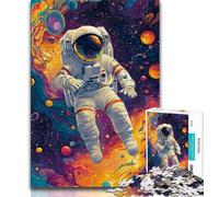Jigsaws Puzzles 1000 Pieces for Adults Gifts Space Astronaut,Family Game Stress Reliever Difficult Challenge Enhance Love between Couples (38x26cm)