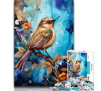 Jigsaws Puzzles 1000 Pieces for Adults Gifts Sparrow on The Tree,family Fun Games Fun at Home Activities,Birthday Present,Travel Gifts (38x26cm)