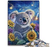 Jigsaws Puzzles 1000 Pieces for Adults Gifts Sunflower Koala Relax Games Educational Game for Birthday, Chrismas for And Age 14 Years Up 50x75cm