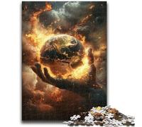 Jigsaws Puzzles 1000 Pieces for Adults Gifts The Earth in The Palm of Your Hand Puzzles for Adults,Stress Reliever Difficult Challenge Secret Santa Gifts (26x38cm)