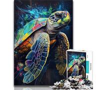 Jigsaws Puzzles 1000 Pieces for Adults Gifts The Patient Turtle 1000 Piece Puzzle,Perfect for Game Nights, Colorful Toy for Home Gift (size 75x50cm)