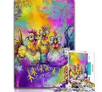 Jigsaws Puzzles 1000 Pieces for Adults Gifts Three Chickens,family Fun Games Fun at Home Activities,Birthday Present,Travel Gifts 50x75cm