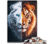 Jigsaws Puzzles 1000 Pieces for Adults Gifts Tiger Portrait Adult Jigsaw,Decompressing Intellectual Educational Toy Perfect Decoration (38x26cm)