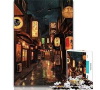 Jigsaws Puzzles 1000 Pieces for Adults Gifts Tokyo Street Scene Teenager Jigsaw,Staycation Kill Time with Fully Interlocking Randomly Shaped Pieces (size 38x26cm)