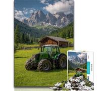 Jigsaws Puzzles 1000 Pieces for Adults Gifts Tractor,Help The Brain Exercise Addictive Toys to Cultivate Patience Perfect Decoration 38x26cm