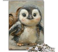 Jigsaws Puzzles 1000 Pieces for Adults Gifts Traveling Penguin, Help The Brain Exercise Addictive Toys to Cultivate Patience Enhance Memory (Size 50x75cm)