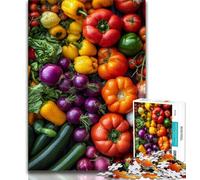 Jigsaws Puzzles 1000 Pieces for Adults Gifts Vegetables Collection,Family Game Stress Reliever Difficult Challenge Enhance Love between Couples (75x50cm)
