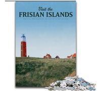 Jigsaws Puzzles 1000 Pieces for Adults Gifts Visit The Frisian Islands, Suitable for Ages 14 And Up Home Decor Deal As Gifts for The Whole Family 50x75cm
