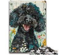 Jigsaws Puzzles 1000 Pieces for Adults Gifts Watercolor Poodle, Decompressing Intellectual Educational Toy Is Ideal As Gifts for The Whole Family 50X75CM