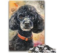 Jigsaws Puzzles 1000 Pieces for Adults Gifts Watercolor Poodle Educational Games Home Decoration Artists Collection, Fine Art 50x75cm