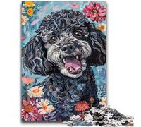 Jigsaws Puzzles 1000 Pieces for Adults Gifts Watercolor Poodle Relax Games Educational Game for Birthday, Chrismas for And Age 14 Years Up 26x38cm