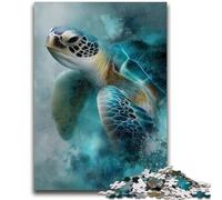 Jigsaws Puzzles 1000 Pieces for Adults Gifts Watercolor Turtle Educational Stress Relief Toy Gifts for Friends And Family 50x75cm