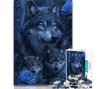 Jigsaws Puzzles 1000 Pieces for Adults Gifts Waterfall Wolf Teenager Puzzles,Quiz Game Wall Decoration Unique Birthday And Xmas Gifts 75x50cm