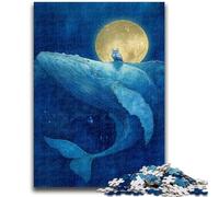 Jigsaws Puzzles 1000 Pieces for Adults Gifts Whales And Owls Puzzles for Adults,Family Entertainment Toys with Matching Poster And Trivia Sheet (38x26cm)