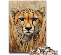 Jigsaws Puzzles 1000 Pieces for Adults Gifts Wild Cheetahs Puzzles for Adults,Stress Reliever Staycation Kill Time Enhance Love between Couples (75x50cm)