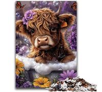 Jigsaws Puzzles 1000 Pieces for Adults Gifts Yak Taking A Bath Educational Games Home Decoration Educational Game for Birthday, Chrismas 50x75cm