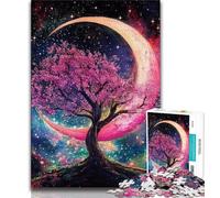 Jigsaws Puzzles 1000 Pieces for Adults Gifts Yin Yang Tree 1000 Piece Jigsaw,Stress Reliever Difficult Challenge Suitable for Desktop Decoration (size 38x26cm)