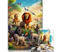 Jigsaws Puzzles 1000 Pieces for Teenagers Gifts African Animals Teenager Jigsaw,learning Educational for Is Ideal As A Gift for The Whole Family 38x26cm