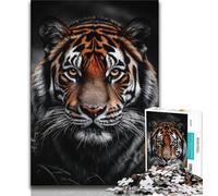 Jigsaws Puzzles 1000 Pieces for Teenagers Gifts African Tiger Teenager Jigsaw,Vibrant And Unique Design Relaxing & Challenging Puzzle Experience 26x38cm