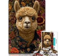 Jigsaws Puzzles 1000 Pieces for Teenagers Gifts Alpaca Art Adult Jigsaw,Family Educational Games Home Decoration Gift (size 75x50cm)