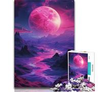 Jigsaws Puzzles 1000 Pieces for Teenagers Gifts Amazing Neon Landscape 1000 Piece Puzzle,family Fun Games Is Ideal As A Gift for The Whole Family (size 75x50cm)