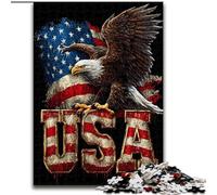 Jigsaws Puzzles 1000 Pieces for Teenagers Gifts American Eagle, for 14+ Challenging Game As A Gift for The Whole Family And Friends (size 26x38cm)